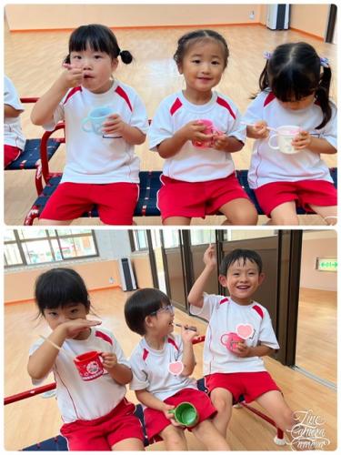 運動会練習後はひんやりかき氷*^^*
