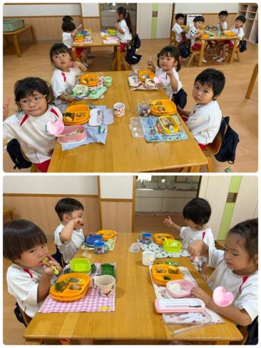 お給食の時間にお邪魔しちゃいました～*