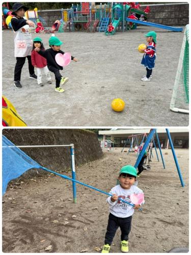 ぱんだちゃんがサッカーやってるよ～
