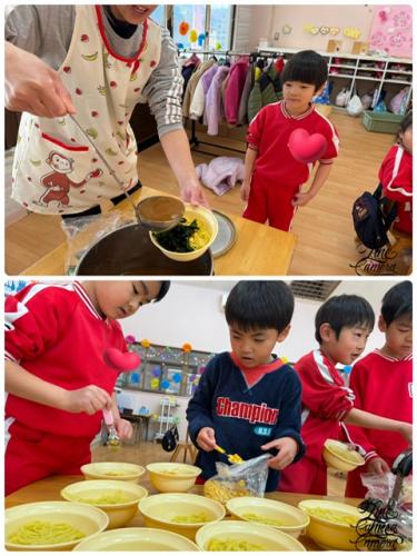 年長さんは‥ラーメンおかわり～（笑）