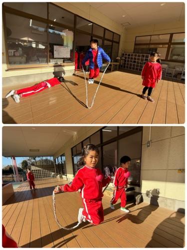 できた～っ！写真撮って～！と・・年長さん！